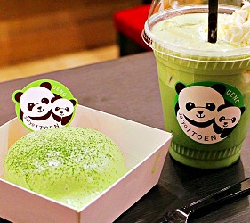 上野伊藤園蛋糕及抹茶拿鐵