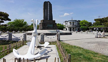 1853年培里從橫須賀的久里濱上陸