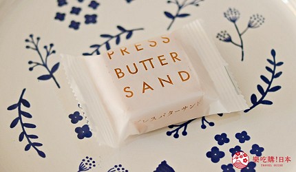 2022日本手信東京必買送禮用的手信中推介的PRESS BUTTER SAND的純白色調的包裝