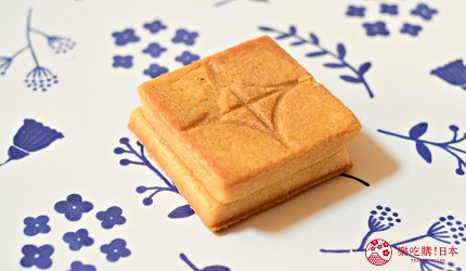 2022日本手信東京必買送禮用的手信中推介的PRESS BUTTER SAND的正方形的曲奇餅皮頗厚