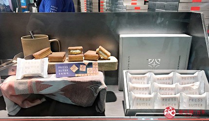 2022日本手信東京必買送禮用的手信中推介的PRESS BUTTER SAND分店內的商品展示