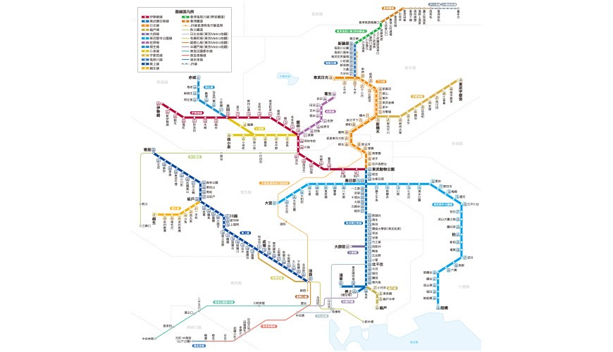 東武鐵道路線圖